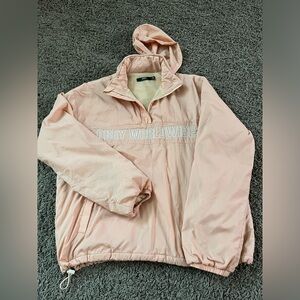 Womens Obey Pullover Jacket Peach Colorway Size Small